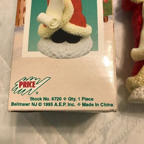 1995 Vintage Price Santas House Christmas Collection Santa checking List - Picture 2 of 2